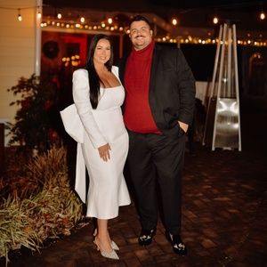 White Bow Back Bridal Dress